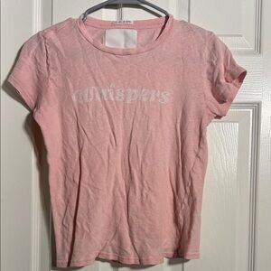 MOTHER Pink Short Sleeve Tee